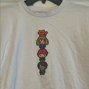 Harry Pitter White Graphic T-Shirt